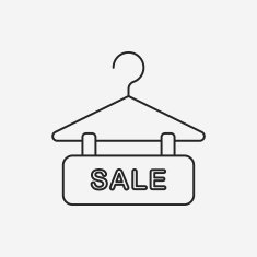 sale discount line icon N16