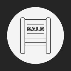 sale discount line icon N19