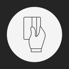 credit card line icon N25