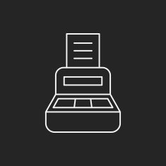 Cash register line icon N10