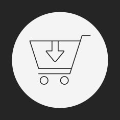 shopping cart line icon N54