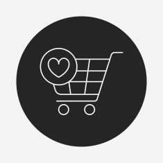 shopping cart line icon N56