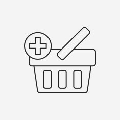 shopping basket line icon N16