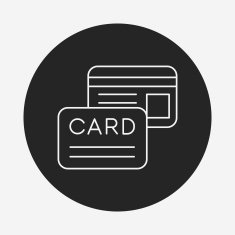 credit card line icon N27