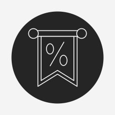 sale discount line icon N29