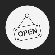 shop open line icon N14