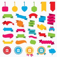 Sale bag tag icons Discount symbols N56