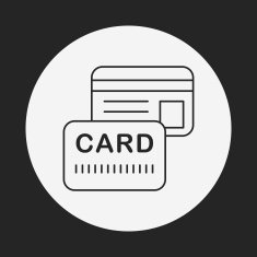 credit card line icon N33