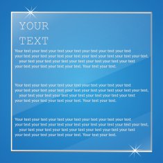 Plate Glass with text vector illustration N2