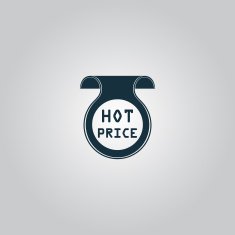 Hot price sticker Badge Label N2