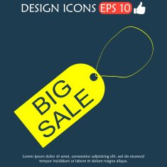 tag icon vector illustration Flat design style N3
