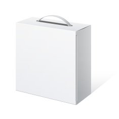 Package Cardboard Box with a handle N4