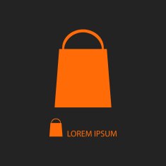 Orange shopping bag N2