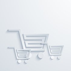 Vector modern white shooping background N2