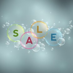 Price labels in bubbles Sale