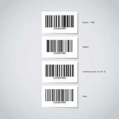 Set of barcode stickers N2