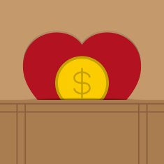 love heart money vector illustration N2