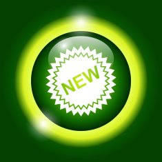 Flat New label icon vector illustration N3