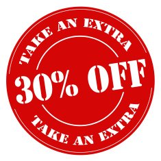 Take An Extra 30 Off-stamp