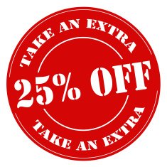 Take An Extra 25 Off-stamp N2
