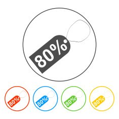 tag icon vector illustration Flat design style N47