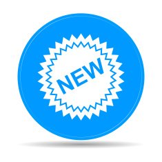 Flat New label icon vector illustration N7