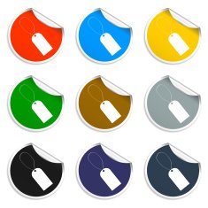 tag icon vector illustration Flat design style N58