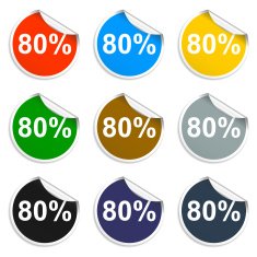 Promo sale stickers Vector N12