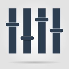 Equalizer icon Flat N7