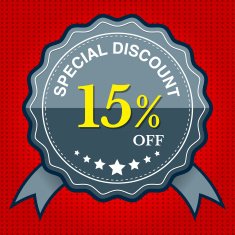 Special Discount 15 Off