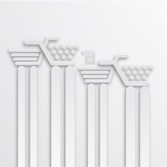 Vector modern white shooping background N3