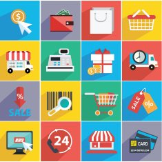 Vector illustration set of shopping icons N2