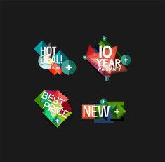 Set of labels stickers banners badges and elements for sale N13
