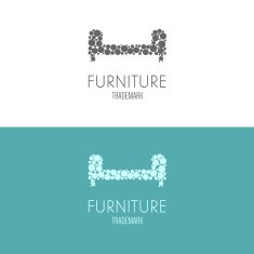 Logo badge or label inspiration with furniture N2