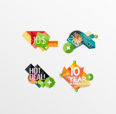 Set of labels stickers banners badges and elements for sale N24