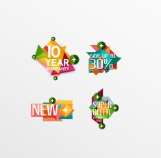 Set of labels stickers banners badges and elements for sale N25