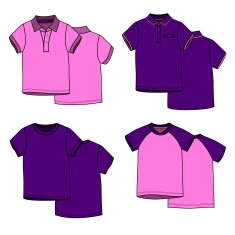 Pink and puple t-shirts N2