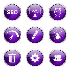 SEO Internet Sign Violet Vector Button Icon Design Set 8 N5