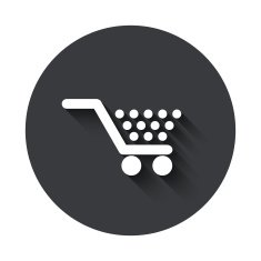 Vector modern gray circle icon N43