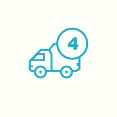 Icon for vehicle delivery services and goods N24
