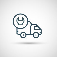 Icon for vehicle delivery services and goods N34