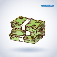 Money icon hand drawn illustration N2