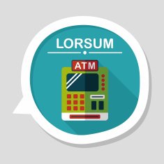 shopping cash register flat icon with long shadow eps10 N4