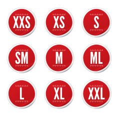 Retail Stickers - Sizes