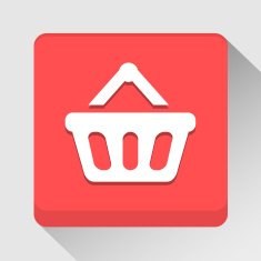 Basket icon great for any use Vector EPS10