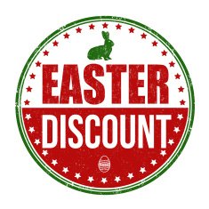 Easter discount stamp