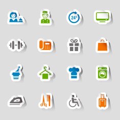 Stickers - Hotel and Resort Icons N2