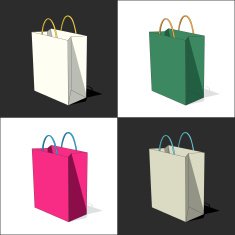 colored bag