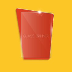 Abstract colourful glass banner