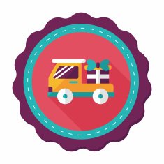 shopping cart flat icon with long shadow eps10 N31